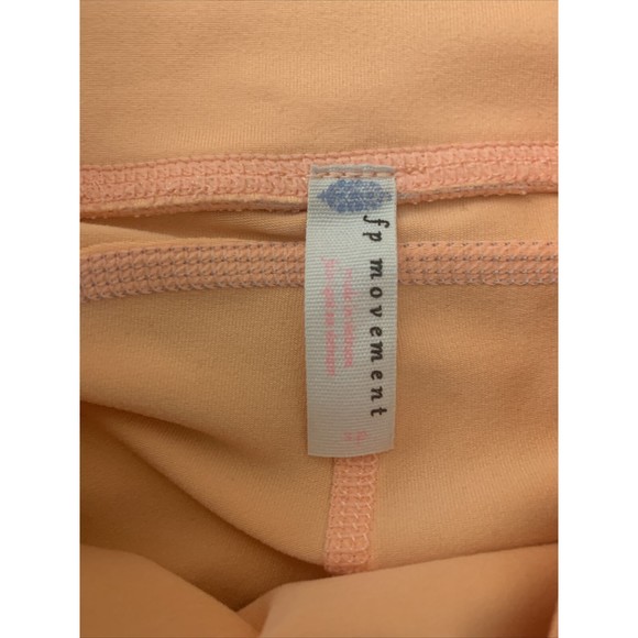 FREE PEOPLE MOVEMENT You're A Peach Activewear Leggings Contrast Seams Size S - Picture 5 of 10